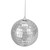 4ct Silver Splendor Mirrored Glass Disco Ball Christmas Ornaments 4" (100mm) - IMAGE 1