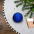 Lavish Blue Matte Shatterproof Christmas Ball Ornament 4" (100mm) - IMAGE 2