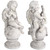 Set of 2 Cherub Angels with Violin and Harp on Finials Outdoor Garden Statues 15.25" - IMAGE 3