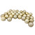 Shatterproof 4-Finish Christmas Ball Ornaments 2.5 inches (60mm) - Champagne Gold - 60ct - IMAGE 1
