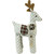 Polka Dot and Plaid Reindeer Christmas Figurine - 20" - IMAGE 2