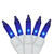 Mini Icicle Incandescent Christmas Lights - Blue - 8.75' White Wire - 150ct - IMAGE 1