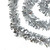 50' Shiny Silver Wide Cut Christmas Tinsel Garland - Unlit - IMAGE 1