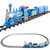 14-Piece Blue Lighted and Animated Classic Cartoon Train Set with Sound - IMAGE 3