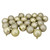 24ct Champagne Gold Shatterproof 4-Finish Christmas Ball Ornaments 2.5" (60mm) - IMAGE 1