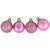 96ct Bubblegum Pink Shatterproof 4-Finish Christmas Ball Ornaments 1.5" (40mm) - IMAGE 2