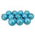 12ct Turquoise Blue Shatterproof Shiny Christmas Ball Ornaments 4" (100mm) - IMAGE 1