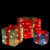 Set of 3 Lighted Red, Green and Blue Gift Box Christmas Outdoor Decorations 10" - IMAGE 2