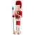 13.75" Red and White Peppermint Twist Mrs. Claus Wooden Christmas Nutcracker - IMAGE 4