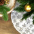 Sequin Snowflake Mini Christmas Tree Skirt - Silver - 20" - IMAGE 3