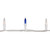 Mini Incandescent Christmas Lights - Blue and Clear - 7' White Wire - 35ct - IMAGE 6