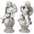 14.75" Set of 2 Cherub Angels with Instruments Outdoor Garden Statues - IMAGE 3