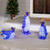 9" LED Lighted Commercial Grade Acrylic Swimming Penguin Outdoor Christmas Decoration