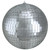 Silver Splendor Mirrored Glass Disco Ball Christmas Ornament 6" (150mm) - IMAGE 1