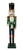 36" Decorative Green and Blue Glittered Wooden Christmas Nutcracker Soldier with Sword - IMAGE 1