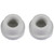 Set of 2 White Swimming Pool Ladder Inside Bumper Plug Fittings for Handrails 2.25" - IMAGE 4