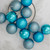 Shatterproof 4-Finish Christmas Ball Ornaments 3.25" (80mm) - Turquoise Blue - 32ct - IMAGE 2