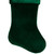 Traditional Velvet Hanging Christmas Stocking - 19" - Green - IMAGE 4