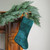 Traditional Velvet Hanging Christmas Stocking - 19" - Green - IMAGE 1