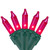 Mini Incandescent Christmas Lights - Pink - 10' Green Wire - 50ct - IMAGE 2