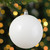 Shiny White Shatterproof Christmas Ball Ornament 4" (100mm) - IMAGE 3