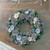 Frosted Pine Cone and Wooden Roses Christmas Wreath - 13-Inch, Unlit - IMAGE 2