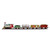 17-Piece Battery Operated Lighted and Animated Christmas Express Train Set with Sound - IMAGE 2