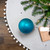 Matte Turquoise Blue Shatterproof Christmas Ball Ornament 4" (100mm) - IMAGE 2