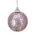 Mirrored Disco Ball Christmas Ornaments - 2.5" (60mm) - Blush Pink - 9ct - IMAGE 1