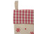 17" Red and Beige Burlap Embroidered Snowman Christmas Stocking with Red Gingham Cuff - IMAGE 3