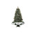 5.5' Pre-Lit Medium Musical Snowing Artificial Christmas Tree with Umbrella Base - Blue LED Lights - IMAGE 3