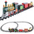 16-Piece Battery Operated Lighted and Animated Continental Express Train Set with Sound - IMAGE 3
