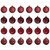 24ct Burgundy Red Shatterproof 4-Finish Christmas Ball Ornaments 2.5" (60mm) - IMAGE 2