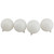 Shatterproof 4-Finish Christmas Ball Ornaments - 3" (75mm) - Winter White - 16ct - IMAGE 4