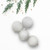 Shatterproof 4-Finish Christmas Ball Ornaments - 3" (75mm) - Winter White - 16ct