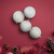 Shatterproof 4-Finish Christmas Ball Ornaments - 3" (75mm) - Winter White - 16ct - IMAGE 1