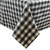 Black and White Square Checkered Cotton Tablecloth 52" x 52" - IMAGE 1