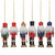 6-Count Red and Blue Classic Nutcracker Christmas Ornaments - 5.25 Inches - IMAGE 3