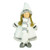 13" Gray and White Wintry Girl Christmas Table Top Figure - IMAGE 1