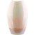 13.50” Tan and Ivory Shimmering Glossy Decorative Ceramic Table Vase - IMAGE 1