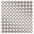 Antique Style Leaf Circle Grid Square Wall Mirror - 40" - Silver Champagne - IMAGE 1