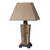 Slate Table Lamp with Rectangular Bell Shade - 29" - Brown - IMAGE 1