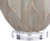 28" Starlite Bay Blanched Almond Table Lamp with Open Swirl Base and Traditional White Drum Shade - IMAGE 3