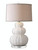 27.5" Nautical Off-White Sea Shell Table Lamp with Tapered Linen Hardback Shade - IMAGE 1