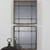 Distressed Square Wall Mirrors - 19" - Brown and Black - Set of 2 - IMAGE 2