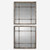 Distressed Square Wall Mirrors - 19" - Brown and Black - Set of 2 - IMAGE 1