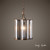 21" Brown and Black Carolyn Kinder Lantern-Style Ceiling Pendant Fixture - IMAGE 1
