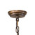 21" Brown and Black Carolyn Kinder Lantern-Style Ceiling Pendant Fixture - IMAGE 2