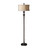 Tall Oil Rubbed Floor Lamp with Champagne Drum Shade - 68.5" - IMAGE 1