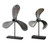 Nautical Style Rustic Boat Propeller Tabletop Decoration - 21" - Set of 2 - IMAGE 1